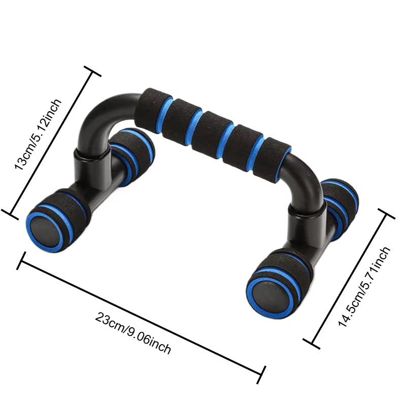 2Pcs Non-Slip Push-Up H-Shaped Support Bar Stand Home Fitness Gym Handles Pushup Bars Exercise Arm Chest Muscle Training Bracket