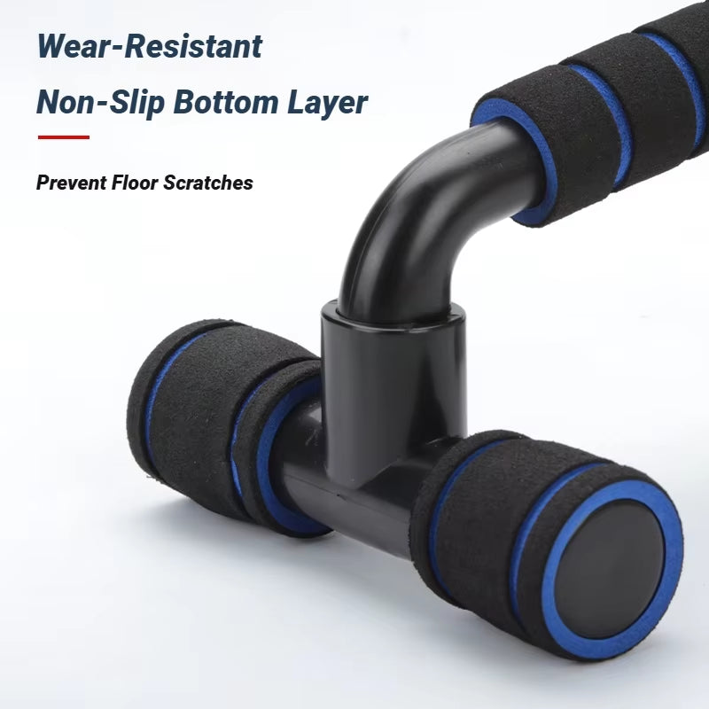 2Pcs Non-Slip Push-Up H-Shaped Support Bar Stand Home Fitness Gym Handles Pushup Bars Exercise Arm Chest Muscle Training Bracket