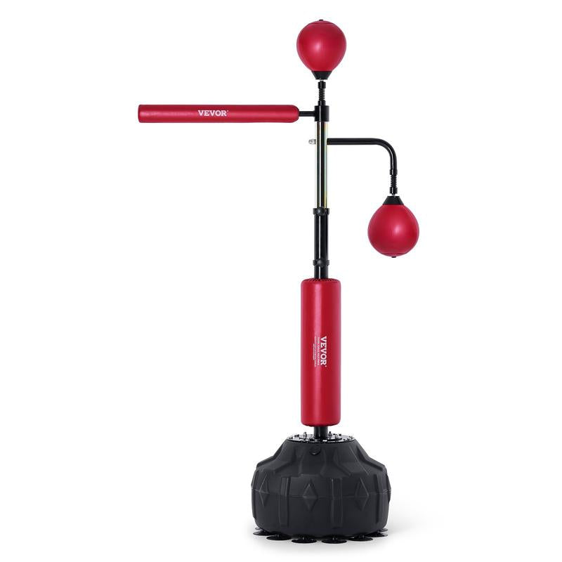 VEVOR Adjustable Boxing Speed Trainer with Stand, Reflex Punching Bag Set Including Gloves for Home Gym Workouts