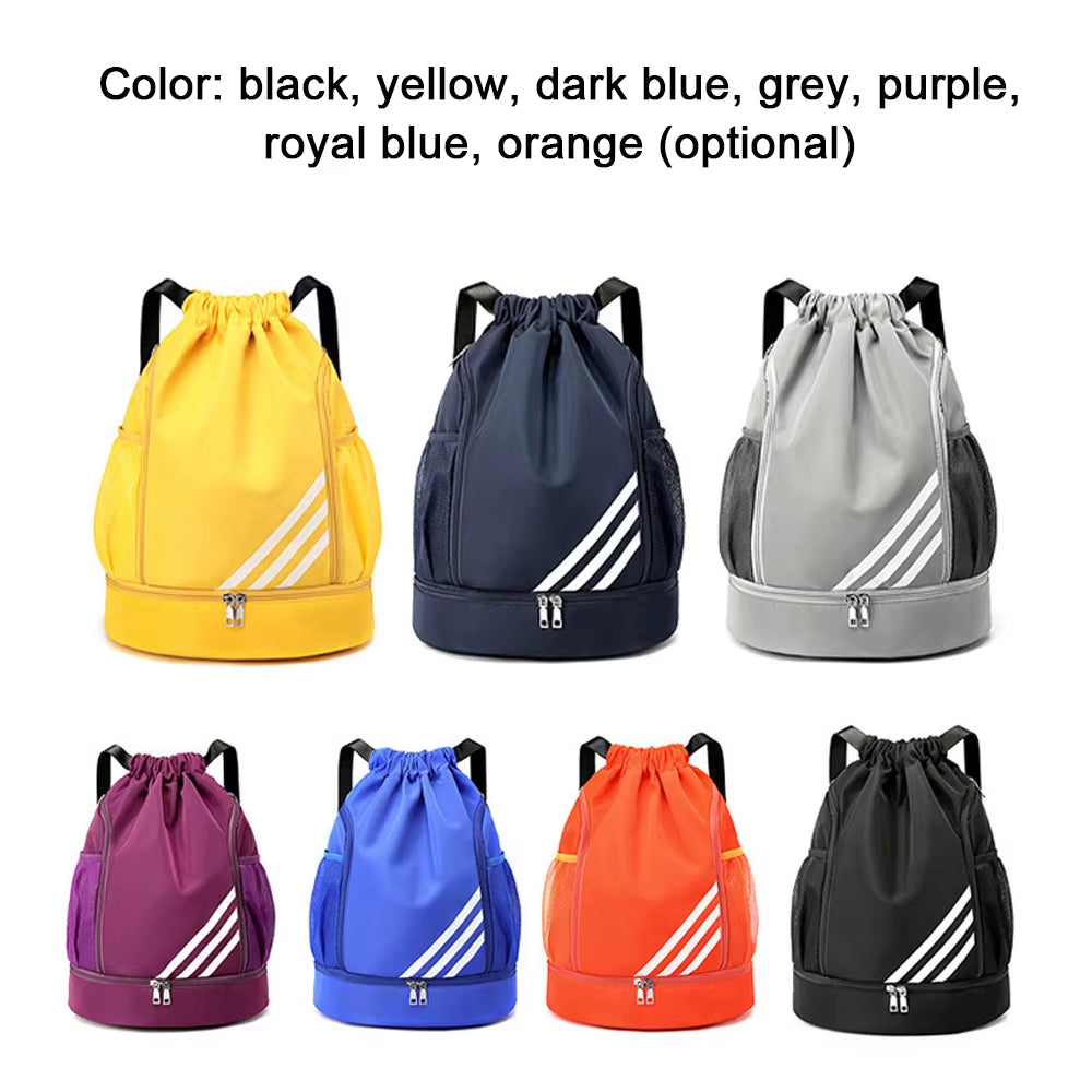 Outdoor Sports Balls Backpack Drawstring Bag Oxford Cloth Basketball Football Organizing Bag Large Capacity Storage Bag