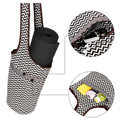 Jupitergear Yoga Mat Carrying Tote Bag with Large Size Pockets | Multipurpose and Fit Most Size Mats