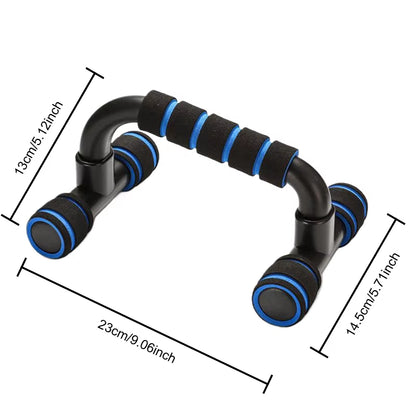 2Pcs Non-Slip Push-Up H-Shaped Support Bar Stand Home Fitness Gym Handles Pushup Bars Exercise Arm Chest Muscle Training Bracket