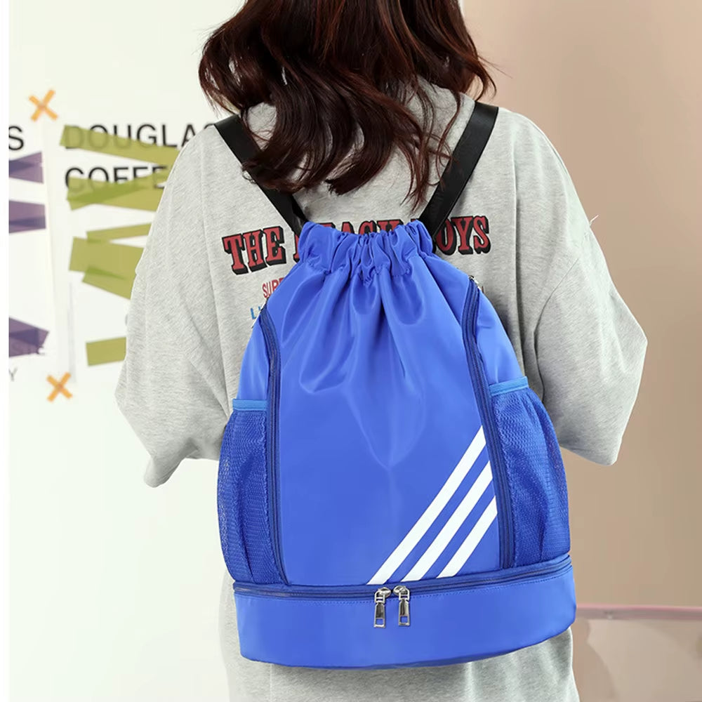 Outdoor Sports Balls Backpack Drawstring Bag Oxford Cloth Basketball Football Organizing Bag Large Capacity Storage Bag