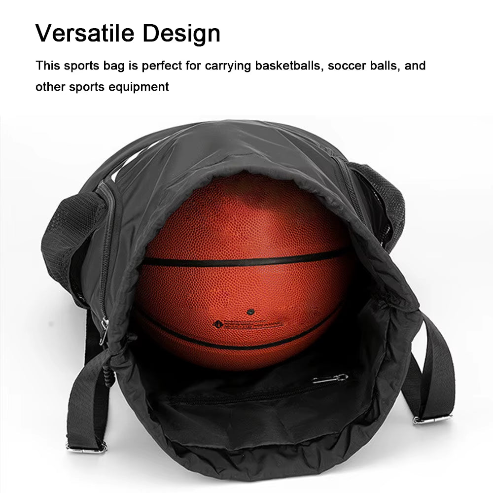 Outdoor Sports Balls Backpack Drawstring Bag Oxford Cloth Basketball Football Organizing Bag Large Capacity Storage Bag
