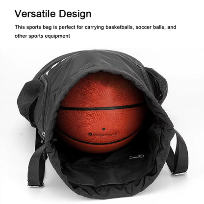 Outdoor Sports Balls Backpack Drawstring Bag Oxford Cloth Basketball Football Organizing Bag Large Capacity Storage Bag